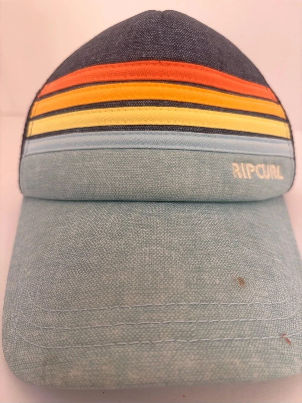 Rip Curl Multicolor Stripe Baseball Cap - Navy, Orange, Yellow, Light Blue